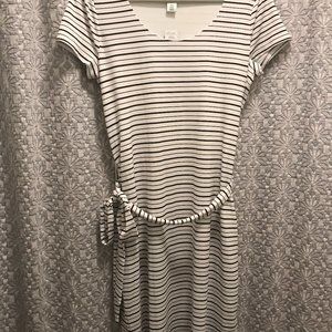 COPY - Black and White Striped Dress
